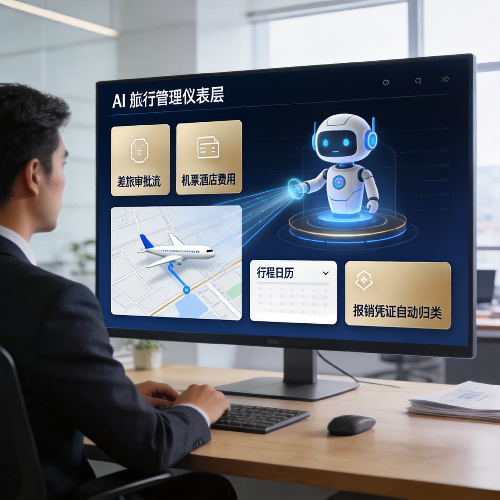AI 差旅智能体管理企业出差的审批、预订、改签与报销